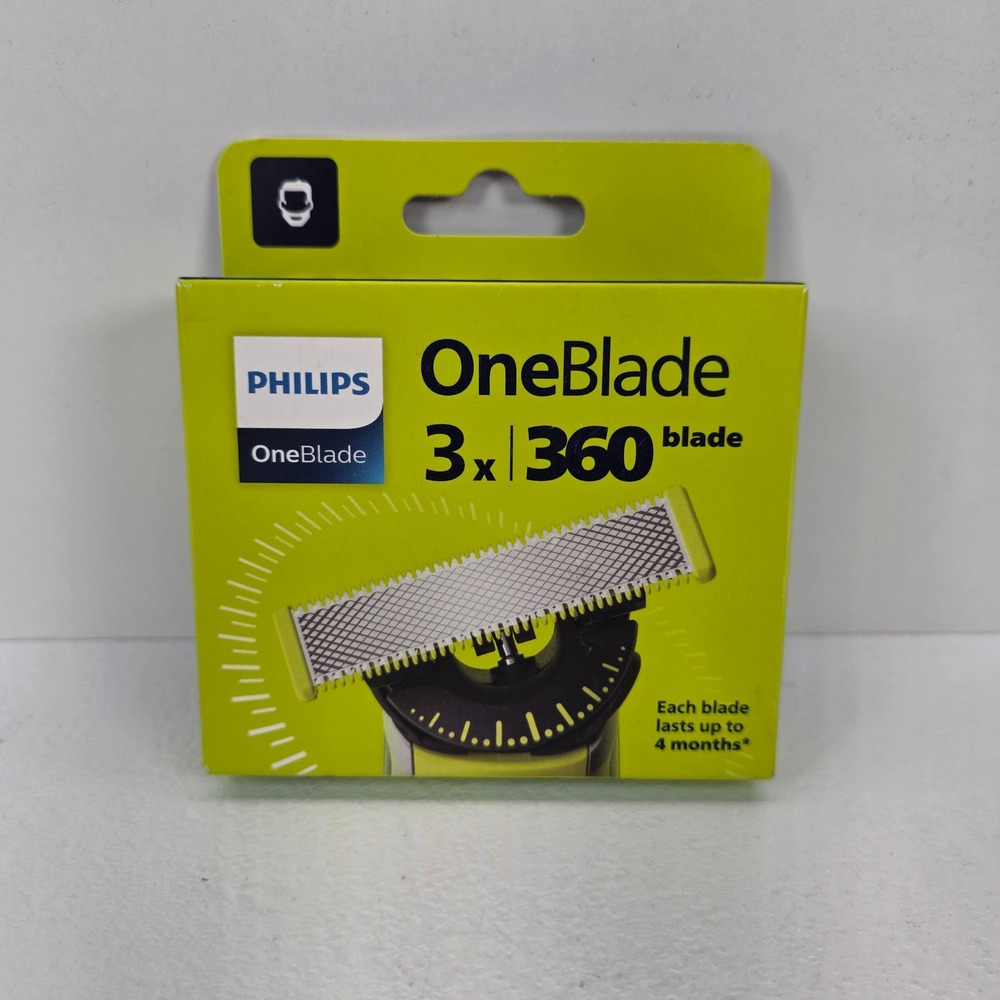 3 Pack Philips Norelco OneBlade 360 Replacement Blades QP430/50 New